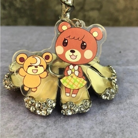 Cute Maple and Teddiursa Keychain Animal Crossing and Pokemon ✨ - Picture 4 of 7